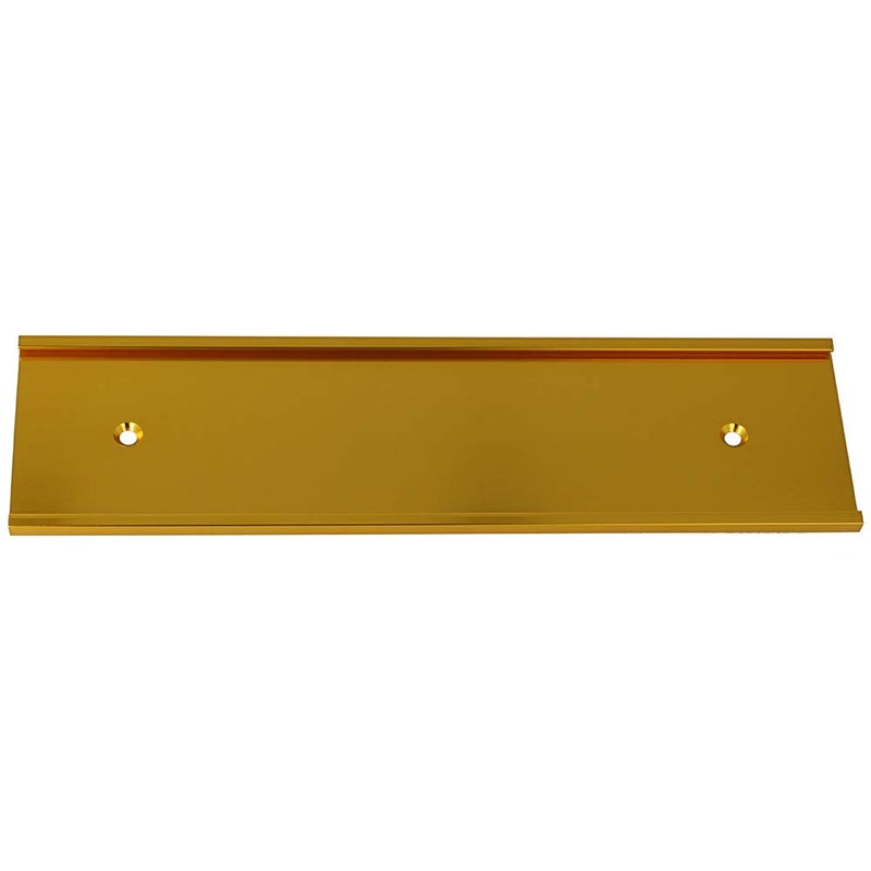 ExcelMark 2"x 8"Aluminum Wall Mounted Name Plate Holder - Set of 5 - Office Business Door Sign Holder - Wall or Door - Gold - Image 3